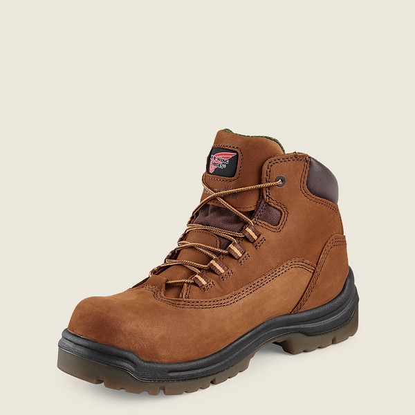 Botas de Trabajo Red Wing Mujer Marrom - King Toe® - 5-Inch Waterproof Safety Toe - 759-DHQSMG